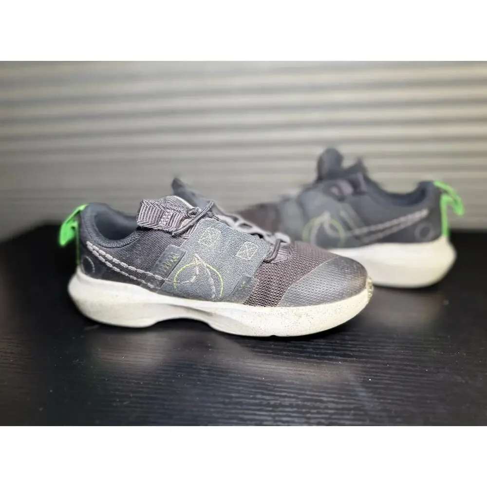 Nike Crater Impact Kids Sneakers Gray Green Size 12C Crater Foam Lightweight